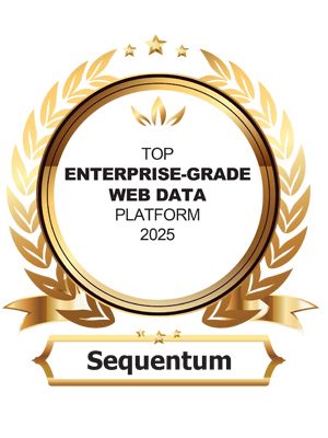 CIOReview 2025 award badge - Enterprise Web Data Platform of the Year