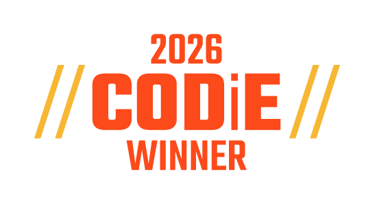 CODiE 2026 Winner badge - Best No-Code/Low-Code Platform