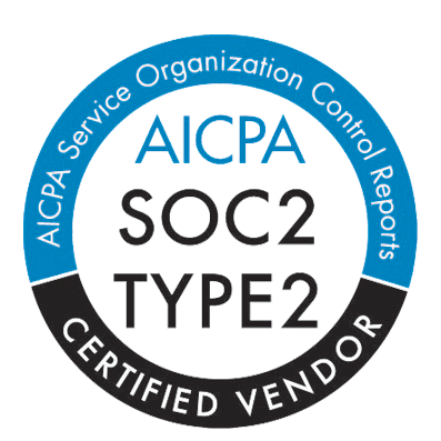 AICPA SOC2 TYPE2 Certified badge
